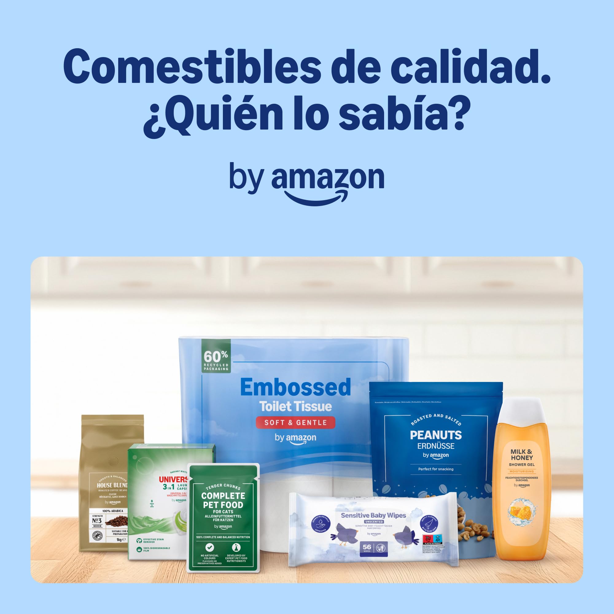 by Amazon Papel higiénico (Maxi Roll), acolchado de 2 capas, suave y delicado, 4 rollos (1 paquete de 4), 500 desgarros por rollo, certificado FSC