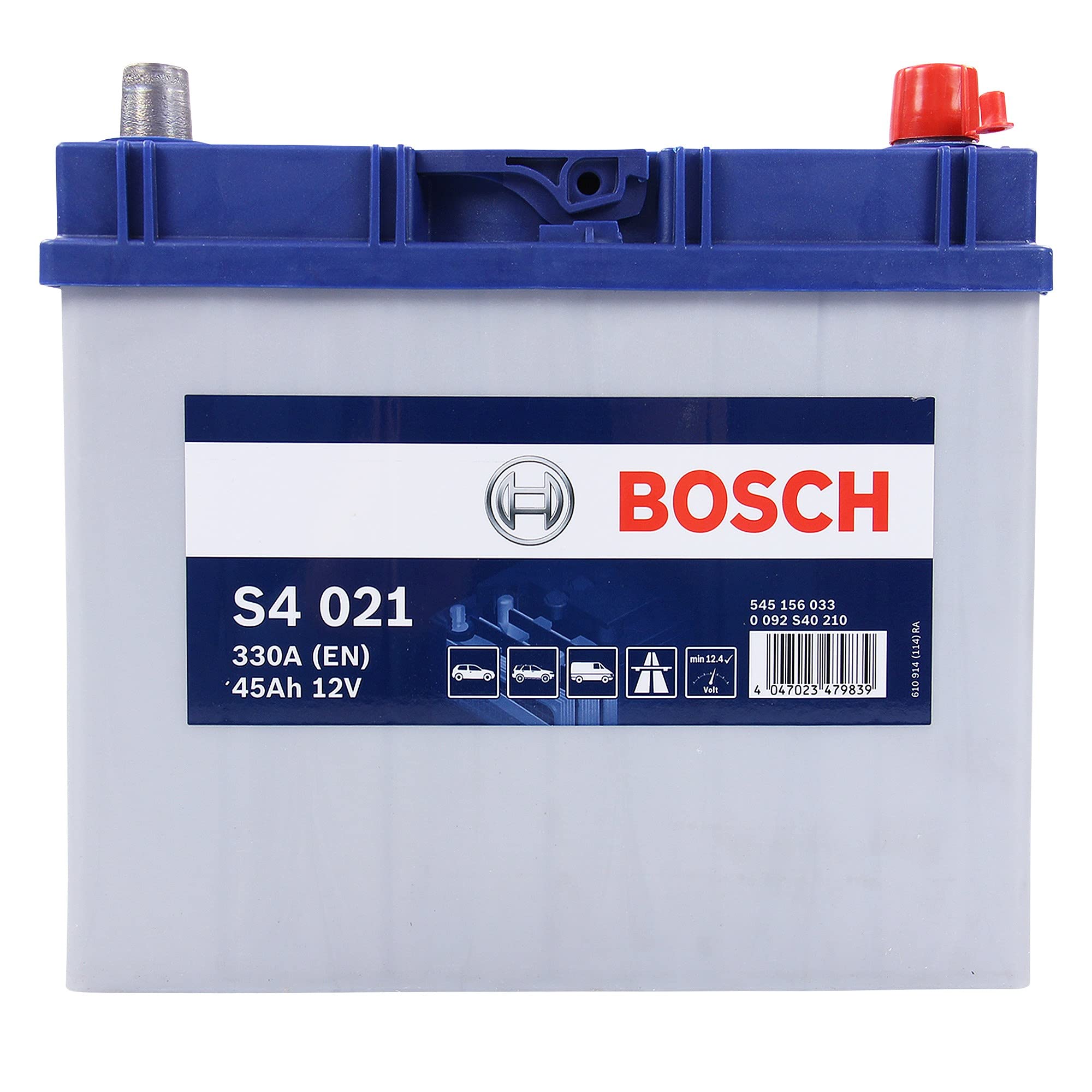 Sponsored Ad – S4021 - car battery - 45A/h - 330A - lead-acid technology - for vehicles without Start/Stop system - Type 044/053