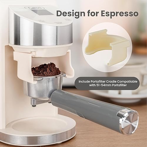 Miniatura 4 de Gevi Molinillo de café eléctrico, molinillo de granos de café con 35 ajustes de molienda para expreso, goteo, prensa francesa, molinillo de café