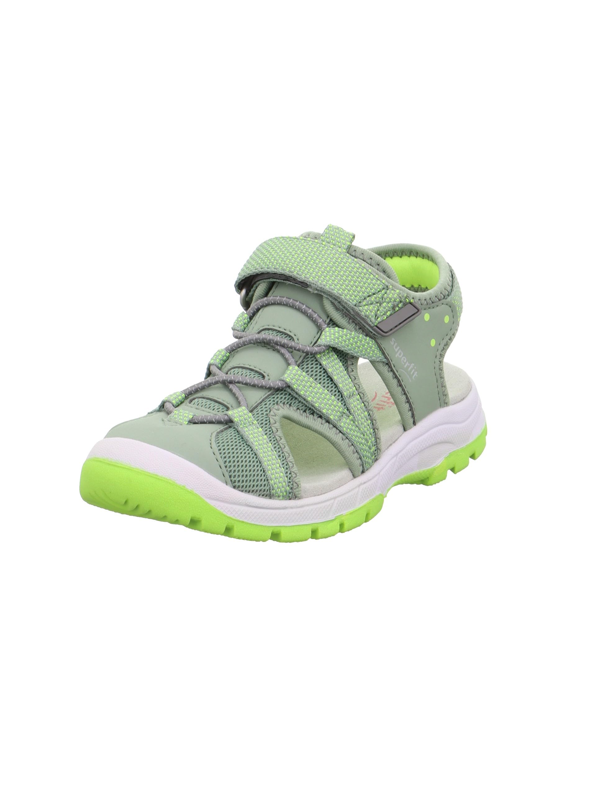 Superfit Jungen Tornado Light Sandale, Hellgrün Gelb 7500, 36 EU