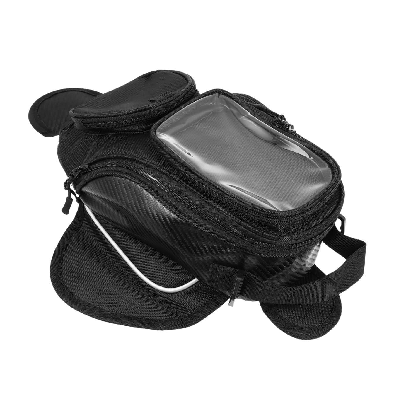 VALICLUD Großer Motorrad Tankrucksack Schwarz aus Oxford Cloth