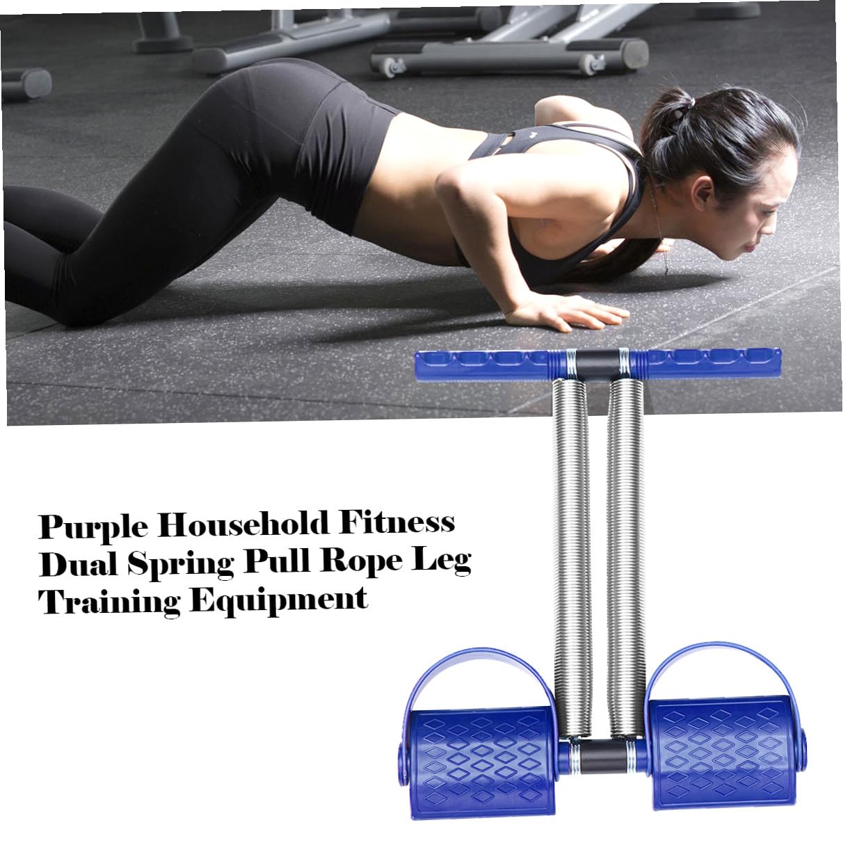 Mikikit tavola elastica passo-passo rafforzamento gamba palestra estrattore idoneità alla pedalata fune di trazione in acciaio attrezzature per il fitness Blue