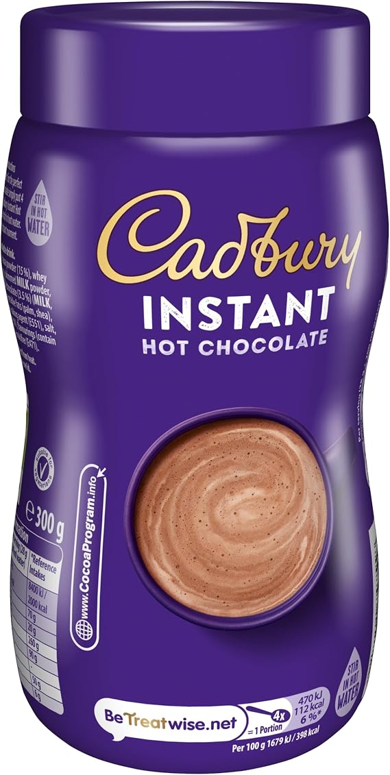 Cadbury Instant Hot Chocolate Mix, 300 g (Pack of 1)