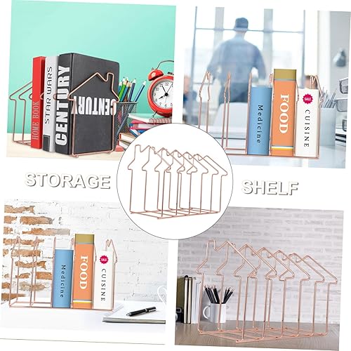 Miniatura 6 de TEHAUX Organizador de archivos de hierro de sección para oficina en casa, clasificador de archivos de escritorio, diseño creativo para una fácil