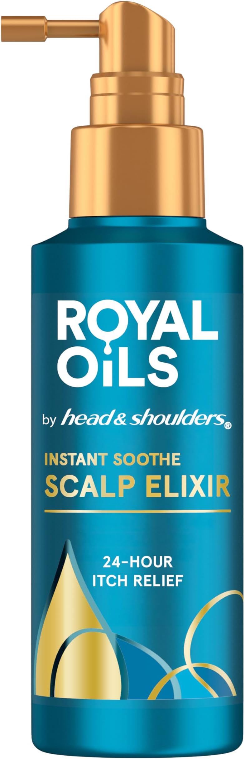 Head & Shoulders (Scalp Elixir) - Royal Oils Instant Soothe Scalp Elixir Treatment with Menthol Peppermint Oil, 4.2 Fluid Ounce