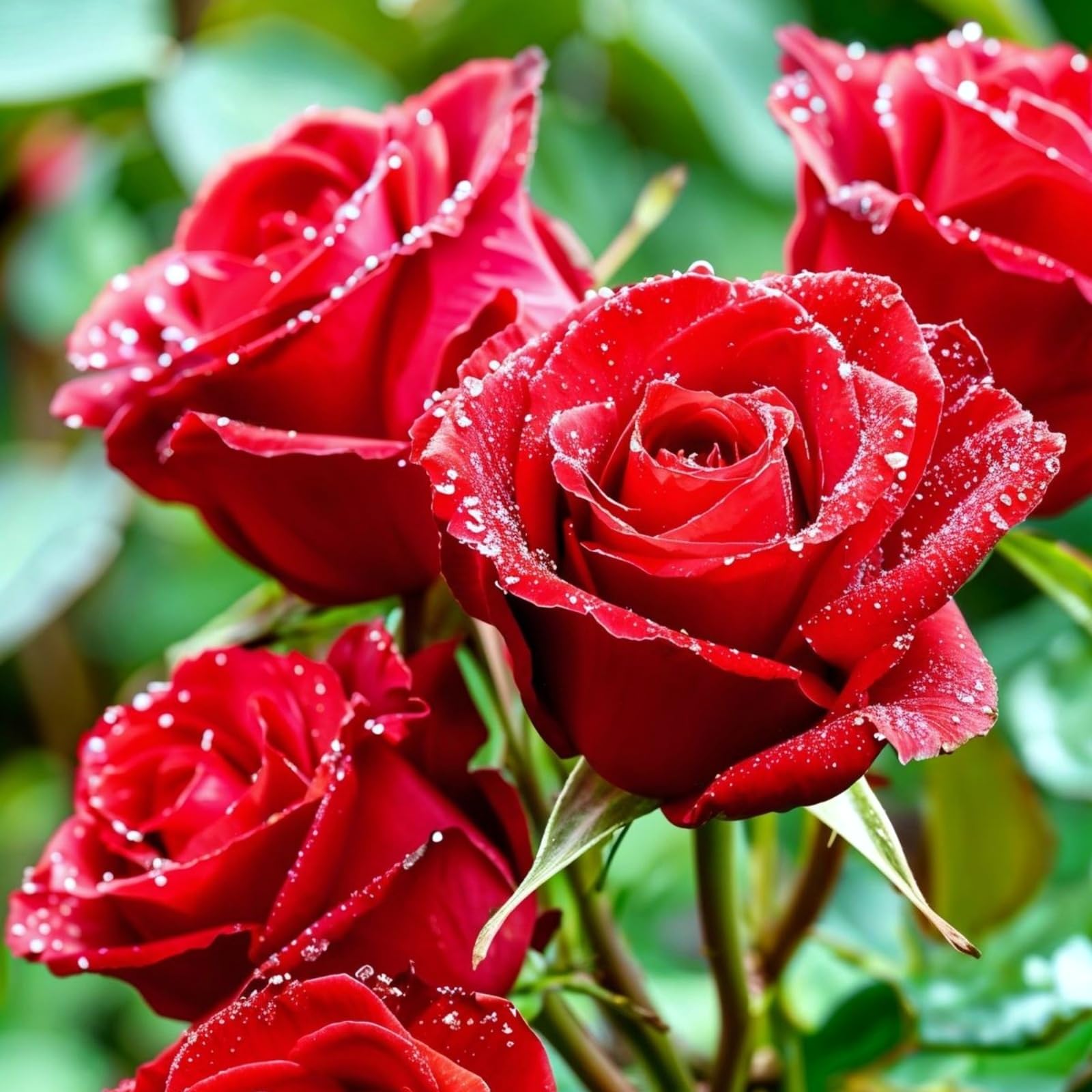 Stunning Rose Rhizome, Hardy Perennial, Garden Decoration, No Watering Required, Professional Planting, Suitable for Spring and Autumn-1 Rhizome-A