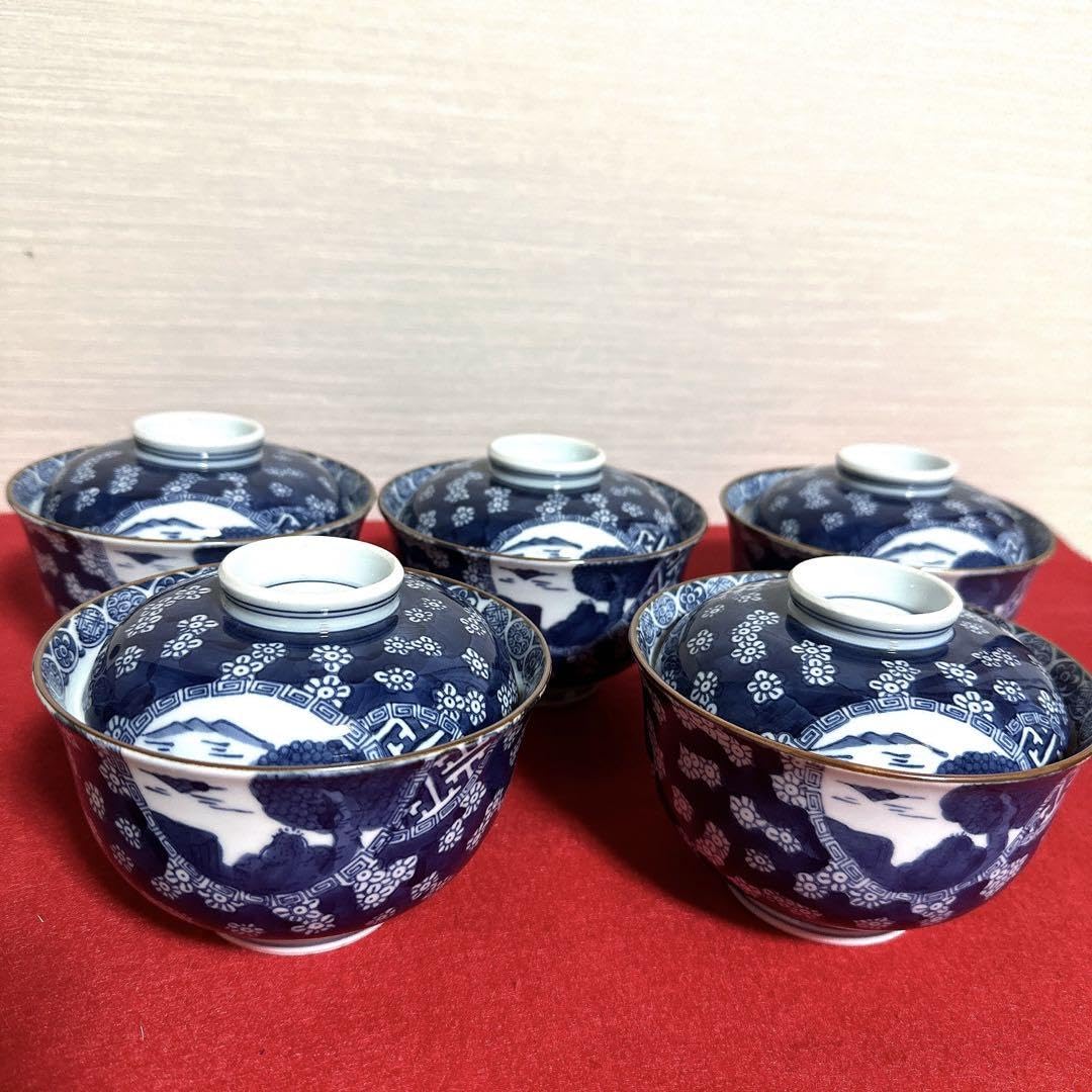 賞美堂　其泉　有田焼　丼　美品 Amazon.co.jp: 有田焼 其泉窯 賞美堂 染付祥瑞梅花鳥 丼5客 : ホーム