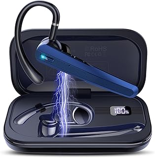 🚨 EXTREME: Atheewon Bluetooth Headset, 120 Hours Talk Bluetooth 5.3 Earphones, Wireless Headphones with Noise Cancelling Microphone, …