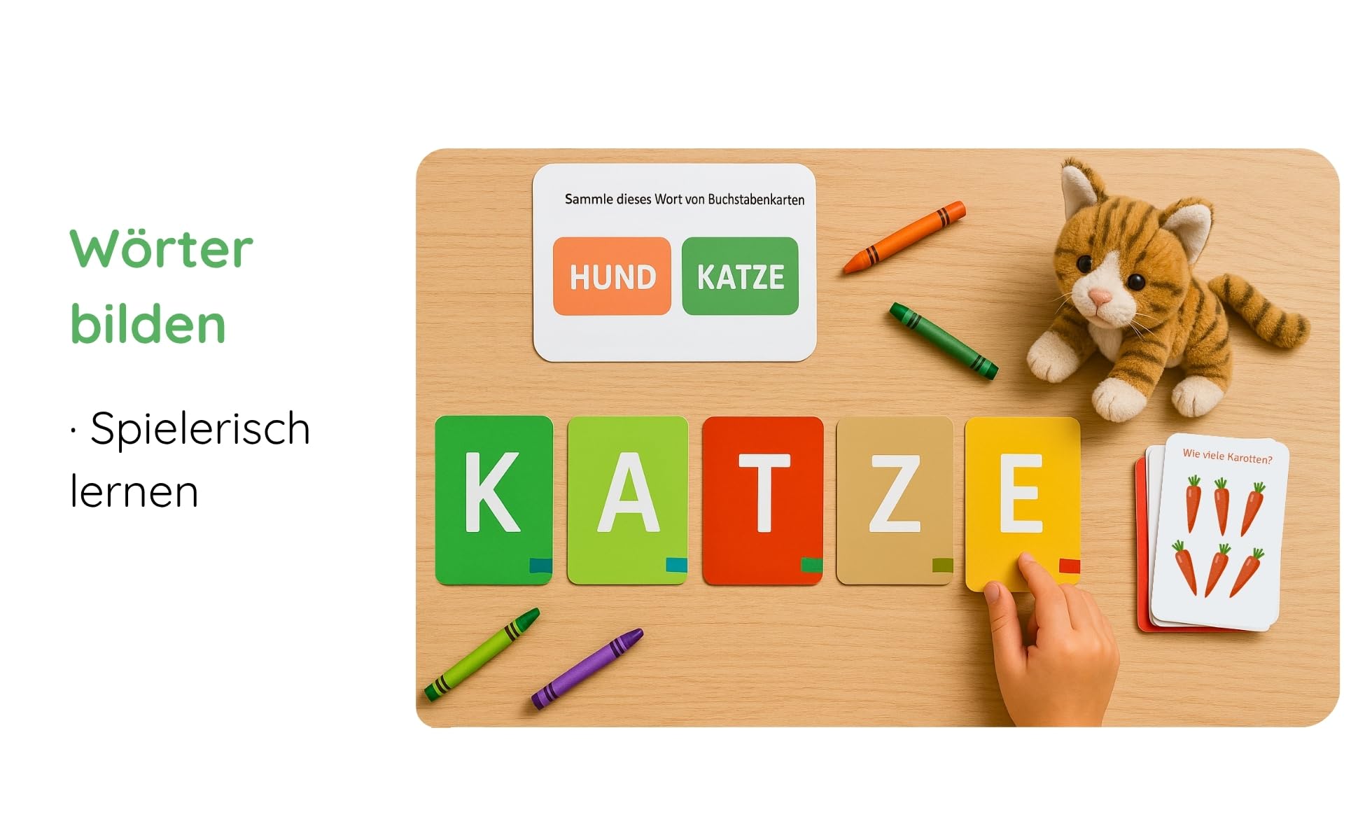 ABC & 123 carte educative – 60 carte per imparare a lettere, alfabeto tedesco completo e numeri 1-12 con idee di gioco bonus, flash montessori a partire dai 3 anni per scuola materna e asilo