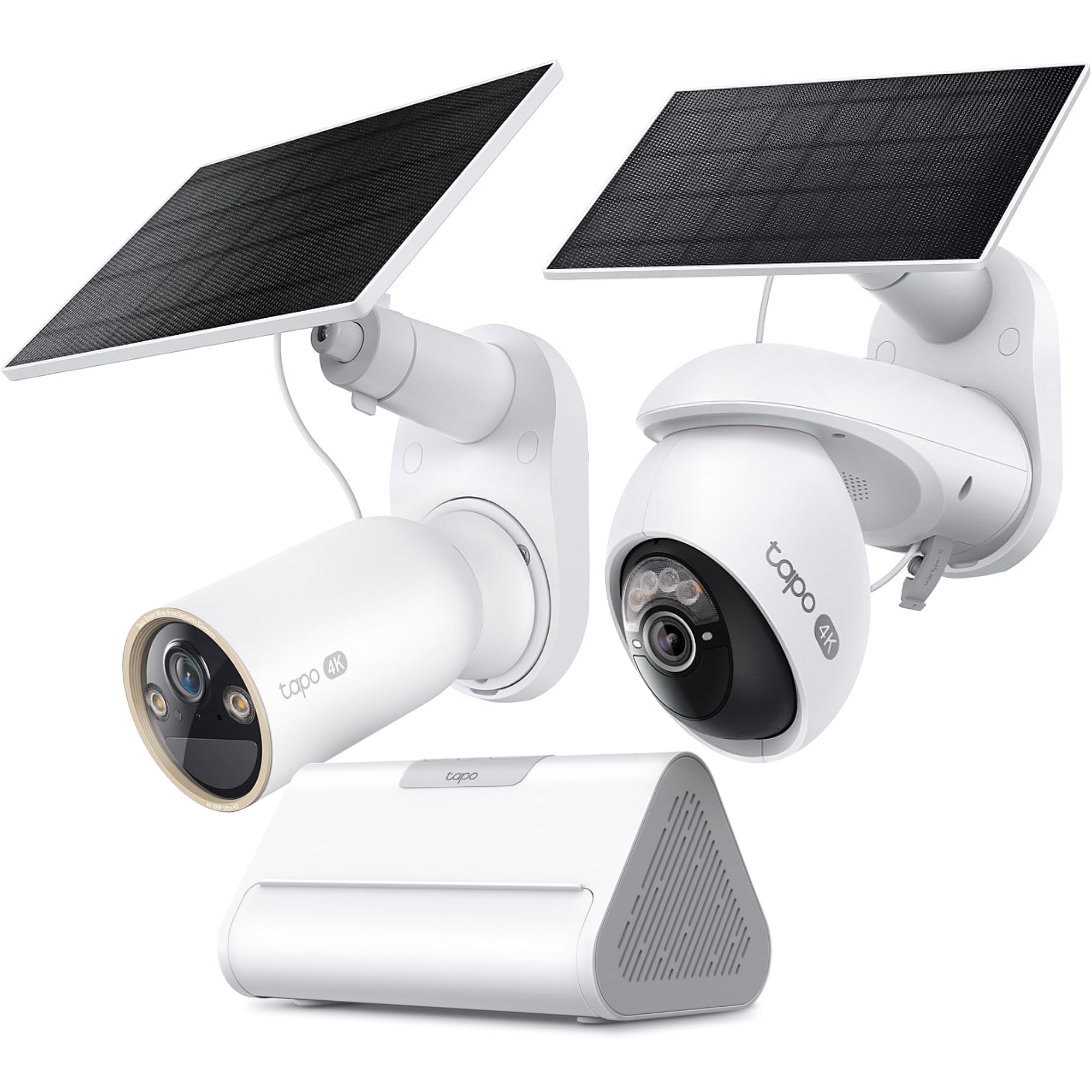 Tapo 4K Outdoor Solar-Powered Pan/Tilt Cameras C660 KIT x1 4K Outdoor Solar-Powered Cameras C460 KIT x1 Smart Hub H500 x1
