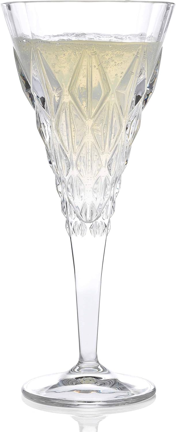 RCR Enigma Luxion Crystal White Wine Glasses, 270 ml, Set of 6