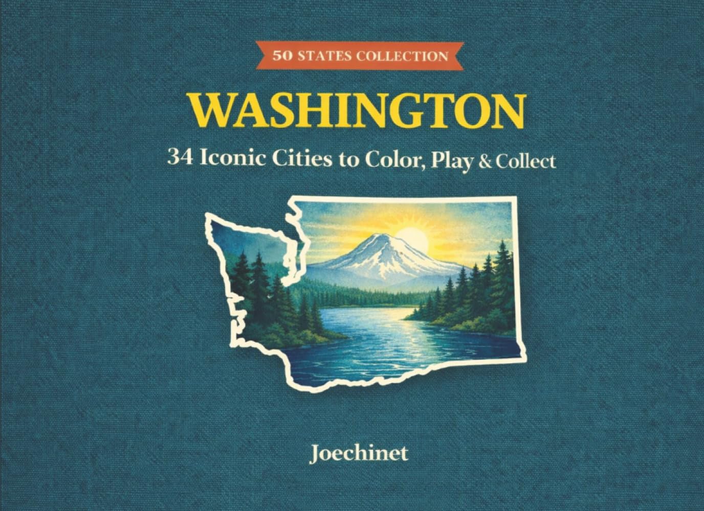 Washington: 34 Cities to Color (50 States Collection)