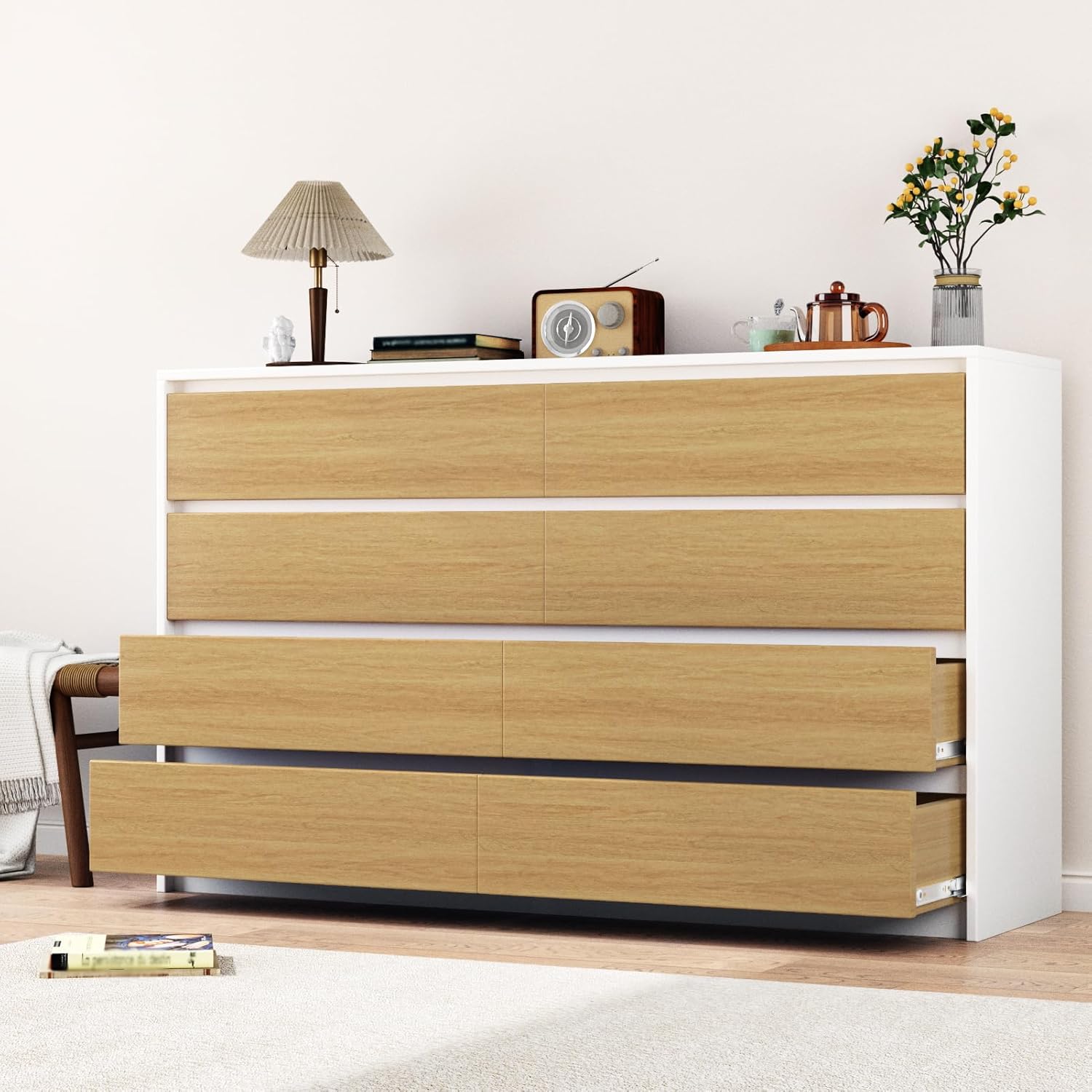 Wallercity Light Wood Contact Paper Peel and Stick Wood Grain Wallpaper Self Adhesive Oak Countertop Contact Paper for Cabinets and Drawers Waterproof Faux Wooden Look Wallpaper for Kitchen 15.8"x236"