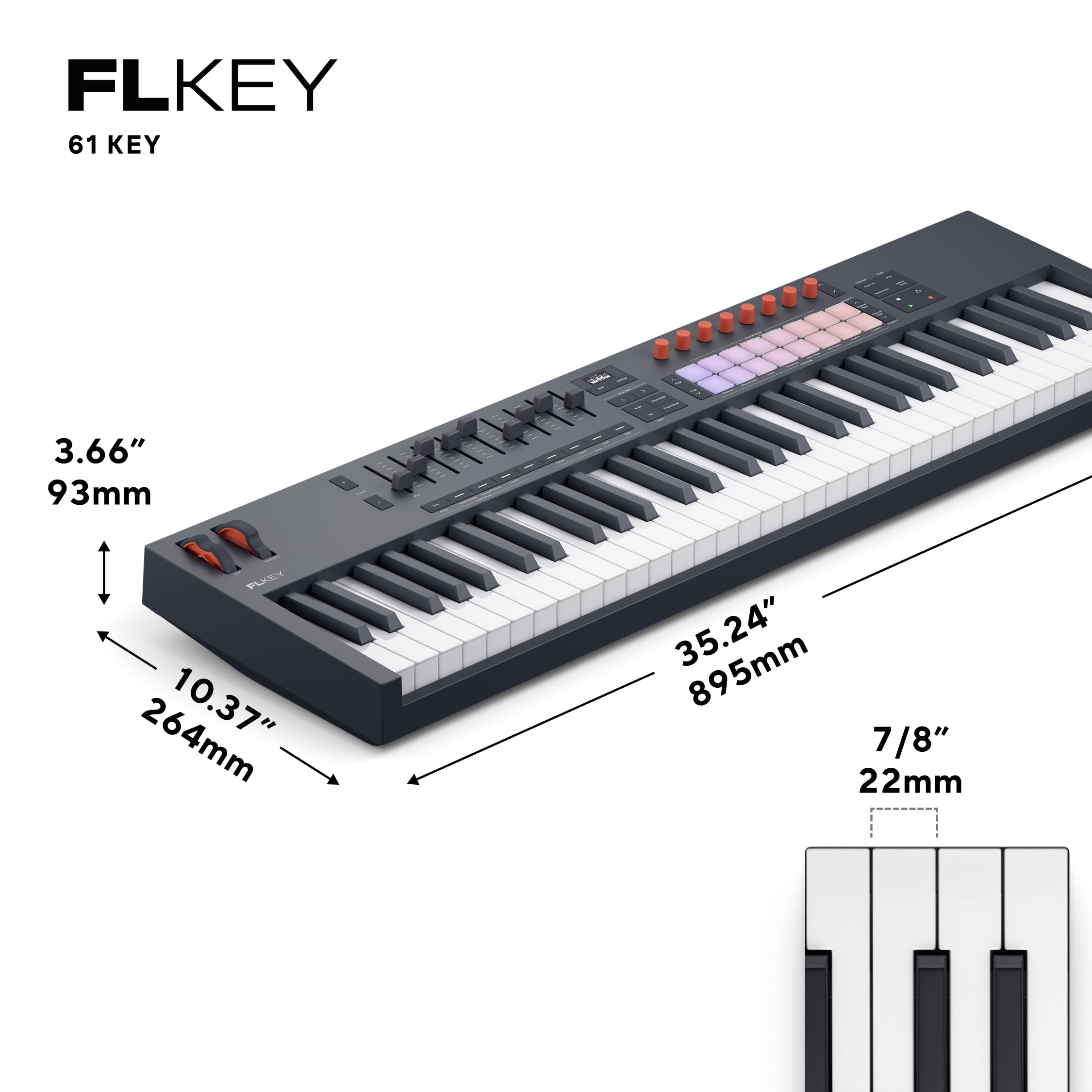 Amazon.co.jp: novation ノベーション/FLkey 2 61 61鍵MIDIキーボード