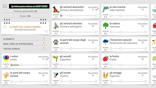 Aprendemos palavras italianas com Smart-Teacher