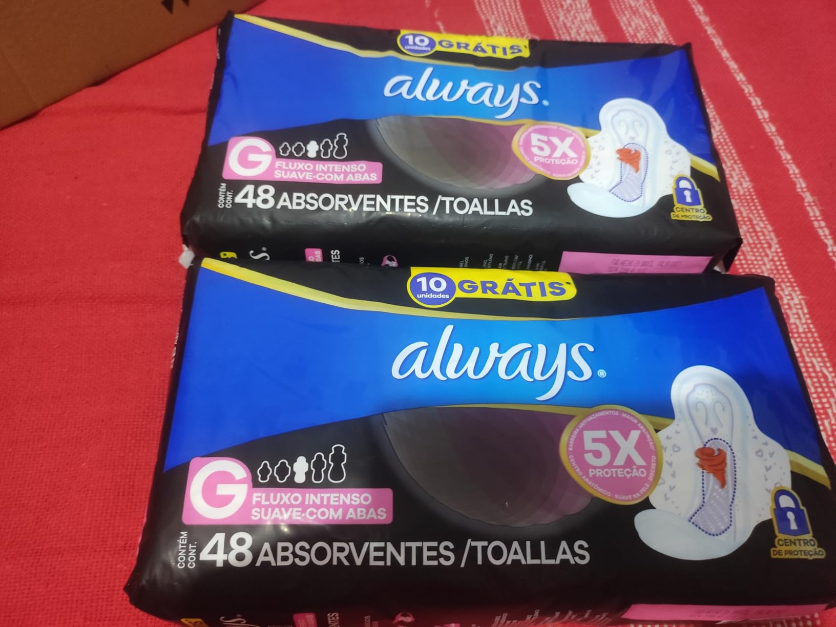 Absorvente Noturno Always Noites Tranquilas Suave com Abas Leve 48 Pague 40, Always