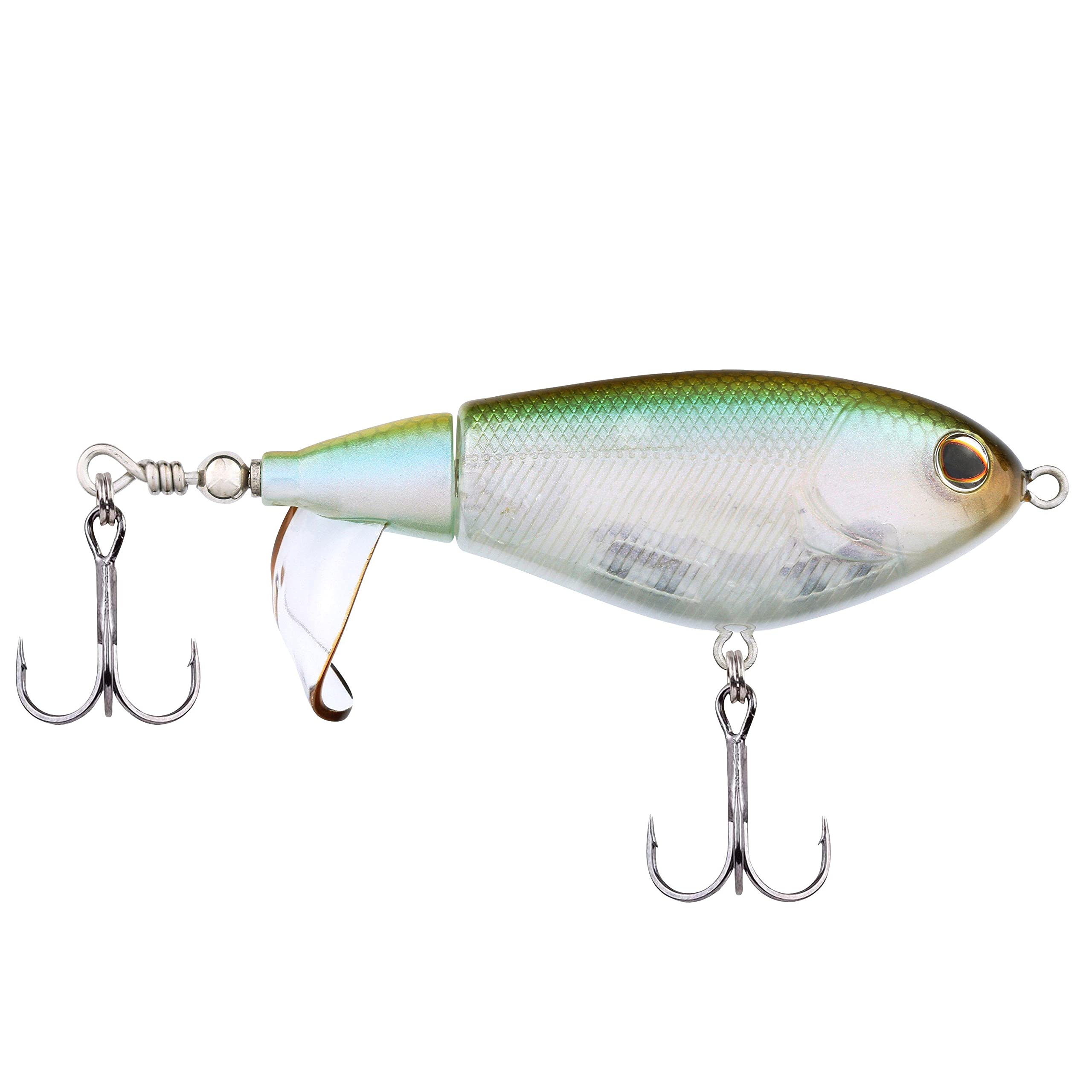 Berkley Choppo Topwater Fishing Lure – Easy-to-Use Prop Bait for Bass and Predatory Fish, Creates Maximum Surface Disturbance and Noise – 7.5cm / Perfect Ghost