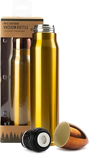 Miniatura 6 de Rivers Edge Products Botella de agua de metal aislada, botella térmica al vacío de acero inoxidable, vaso único para senderismo, viajes o