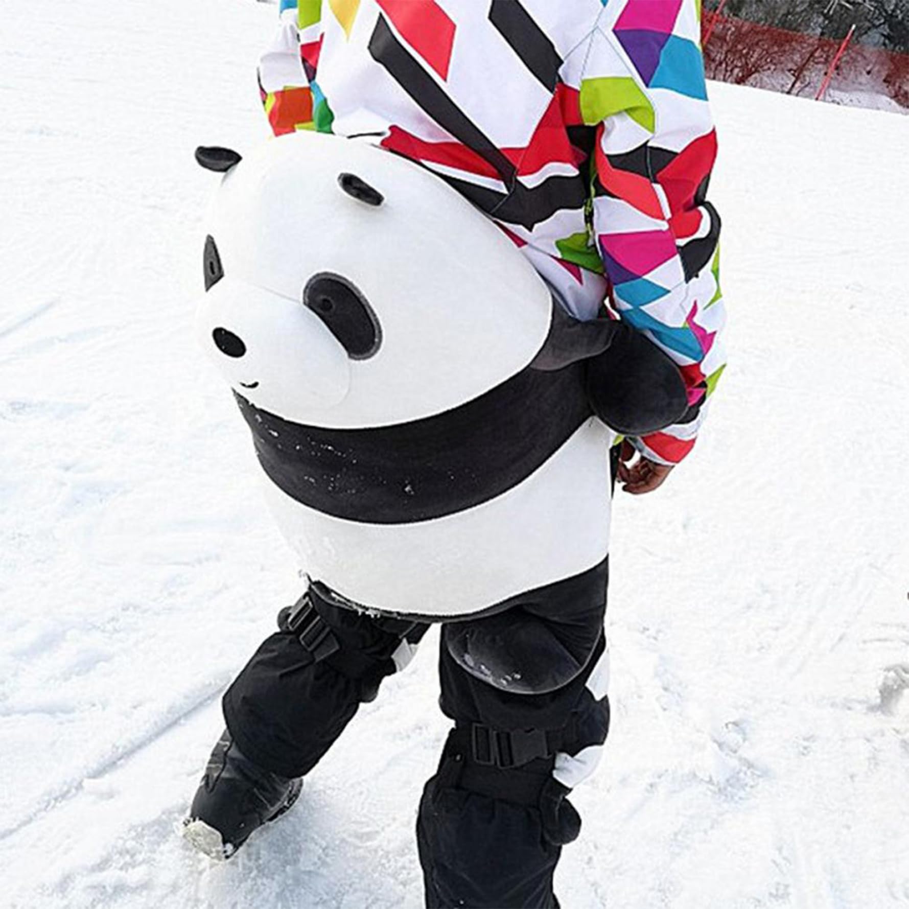 Snowboard-Hinternpolster, 3 Stück/Set, süße 3D-Panda-Snowboard-Knieschützer und Gesäßpolster, gepolsterte Ski-Schutzausrüstung für Erwachsene, Kinder, Roller, Snowboarden, Rollschuhlaufen