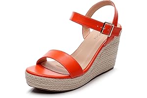 Orange Wedge Sandals for Women: The Key to Casual Chic