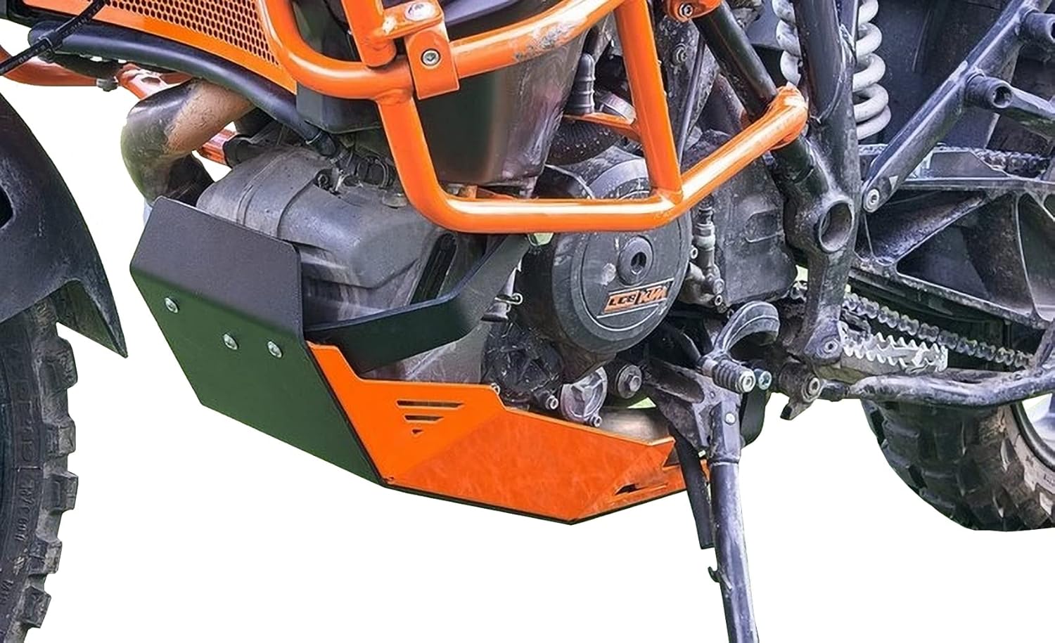 Skid Plate for KTM 1090/1190 Adventure / 1290 Super Adventure 2015-2022 Black - Orange