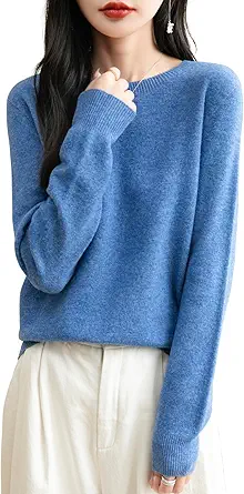 Chanyarn Women's 100% Merino Wool 2025 Fall Winter First-Line Ready to Wear Long Sleeve Seamless Knit Crewneck Sweater