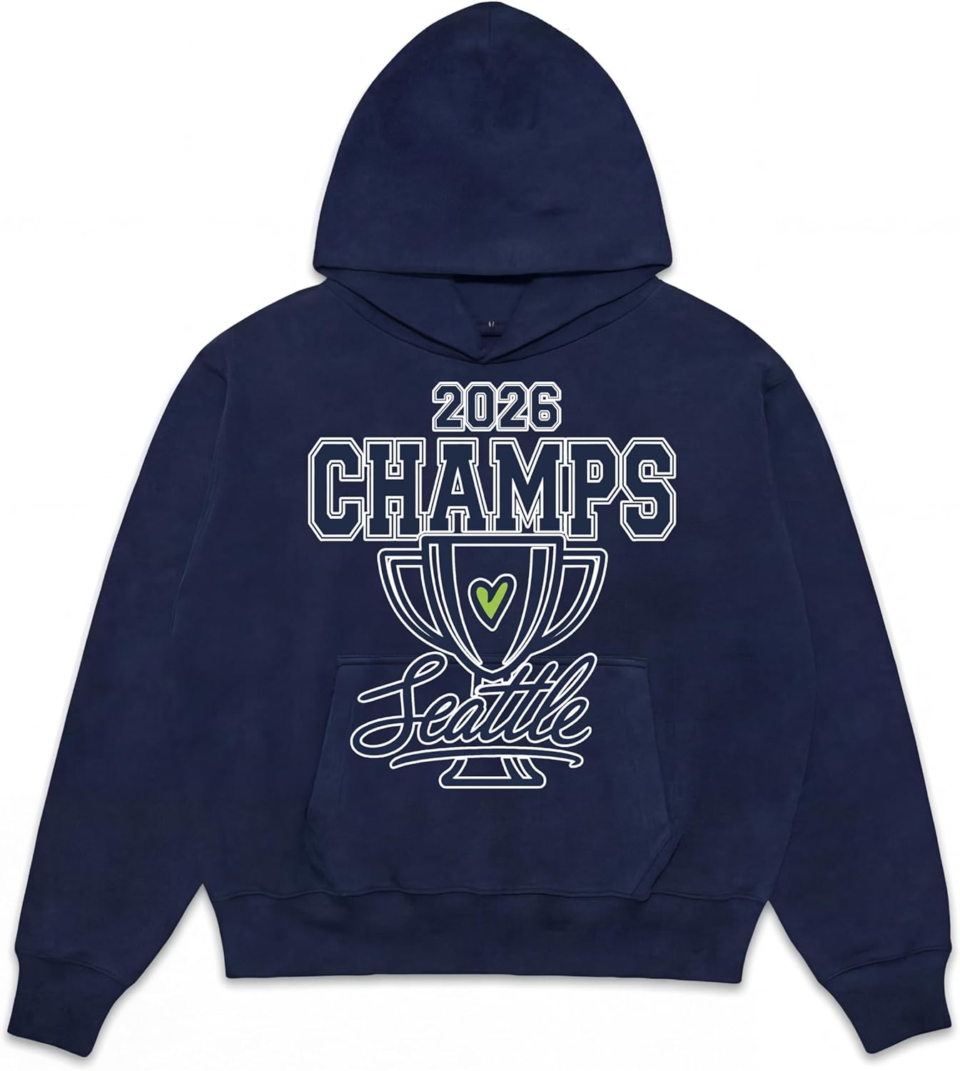 Seattle 2026 Champions Hoodie | Premium Hooded Sweatshirt for Men & Women