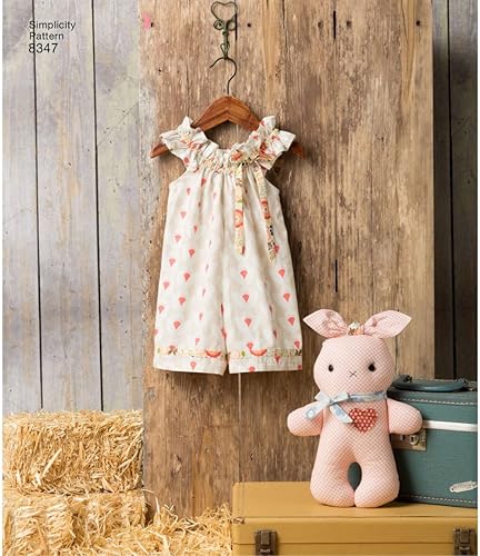 Miniatura 5 de Simplicity US8347A - Vestido para niño pequeño, capri de punto y patrones de costura de animales de peluche, tallas 12-4