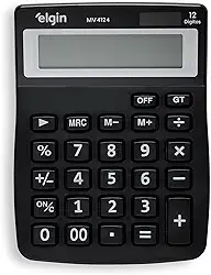 Calculadora de Mesa 12 Dígitos MV 4124 Preta Elgin