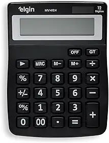Calculadora de Mesa 12 Dígitos MV 4124 Preta Elgin
