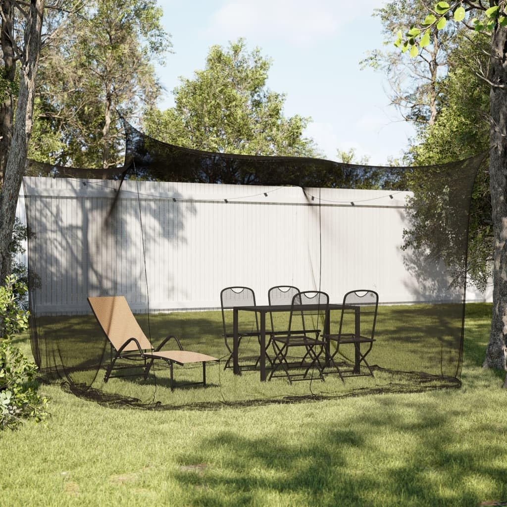 Brokky Zanzariera per Interni Esterni 156 Rete Nera 300x300x200 cm-zanzariera per letto matrimoniale, adatta anche per uso esterno | repellente per insetti particolarmente rinforzata e robusta | a mag