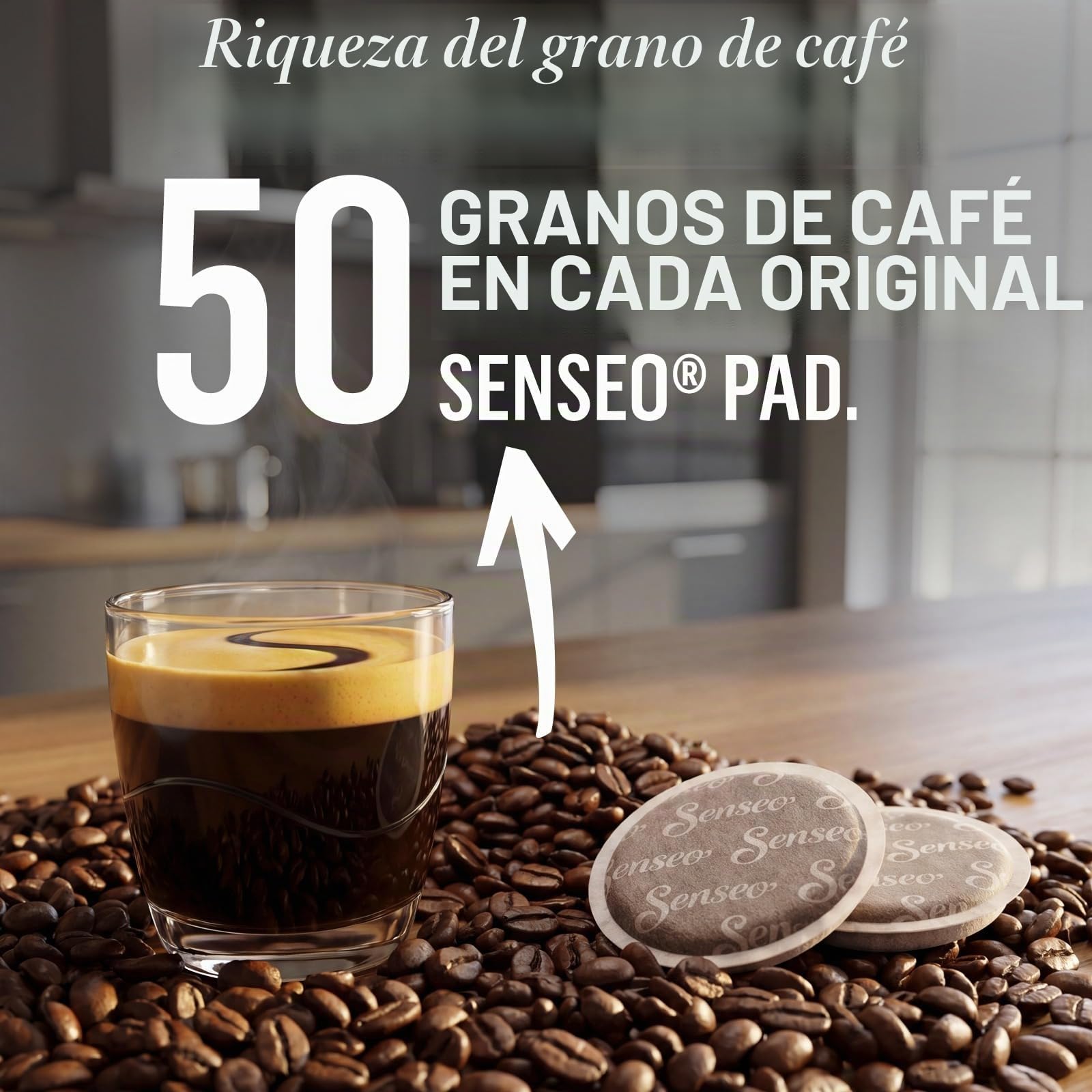 Senseo Classic Cápsulas monodosis de café, 3 unidades, sabor intenso y sabroso, 144 cápsulas