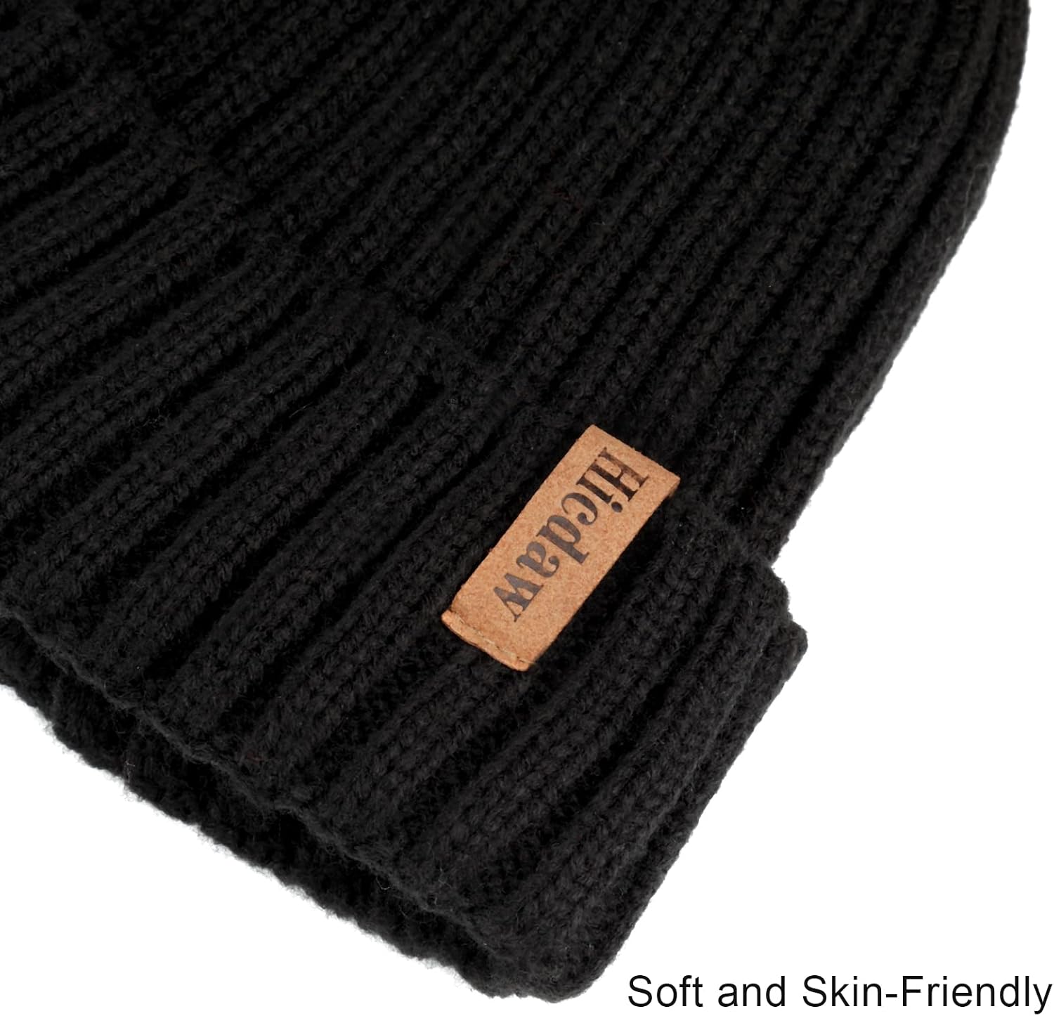 Hicdaw Kids Winter Hats Gloves Scarf Set Touchscreen Glove With Removable Pompom Fleece Lined Toddler Beanie Hat for Boy Girl - Image 8