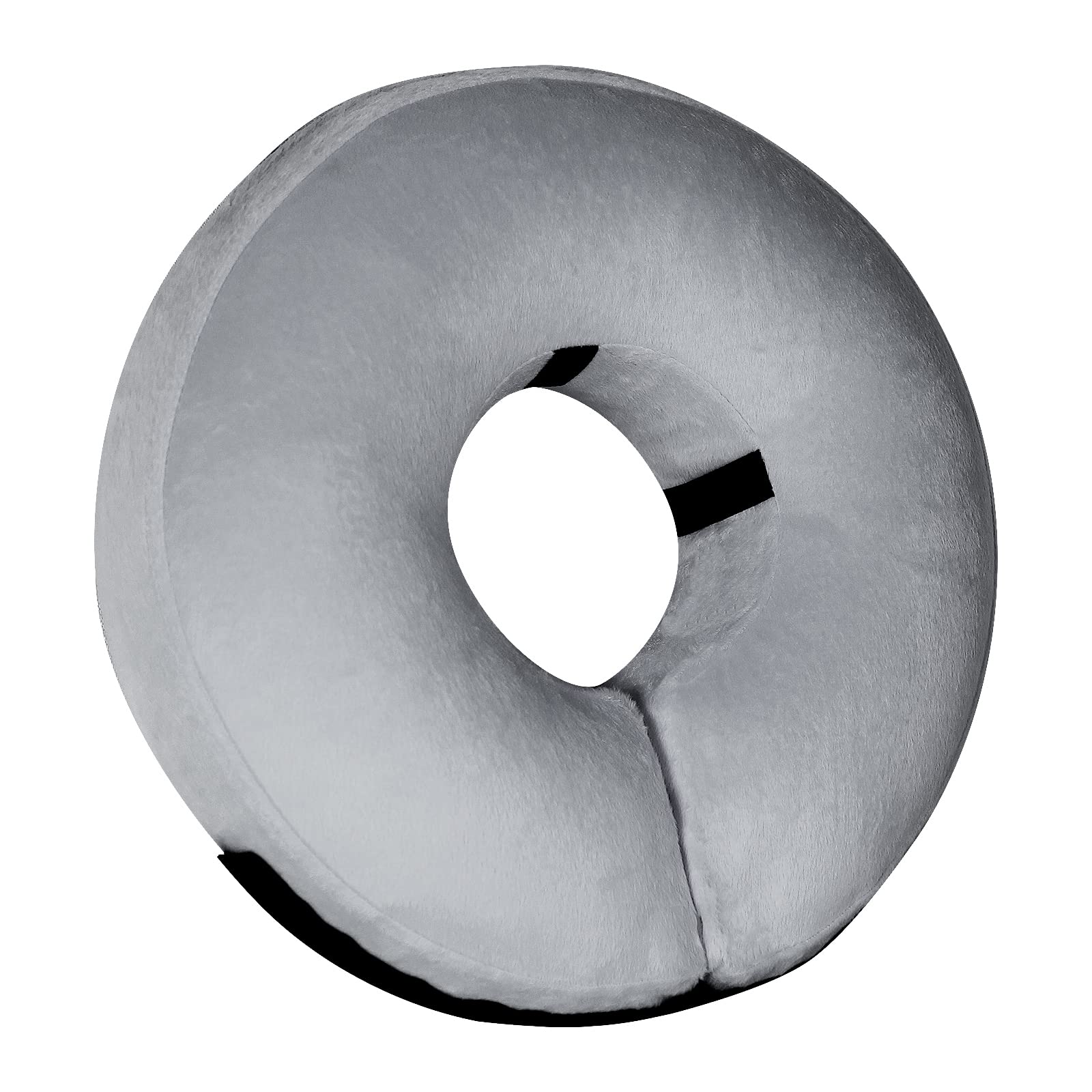 Inflatable Dog Cone Collar-Soft Protective Cone for Dogs After Surgery,Dog Donut Collar for Large Medium Small Dogs and Cats (Grey,Large)