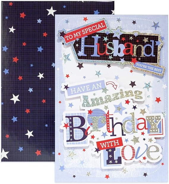 Prestige Cards Husband Large Boxed Birthday Card 40982 Amazon