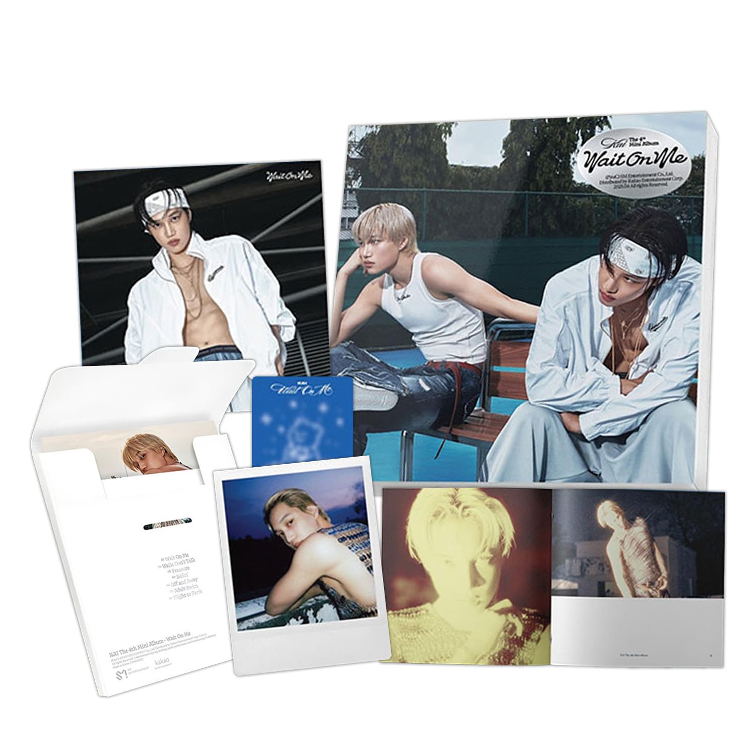 KAI - The 4th Mini Album [Wait On Me] (Player Ver.) Cover Box R let + Photocard + Image Card + 2 Extra Photocards