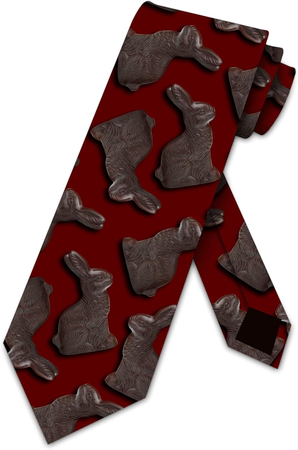 Three Rooker Easter Ties Mens Easter Bunny Necktie Chocolate Bunny Tie Candy Neckties for Men