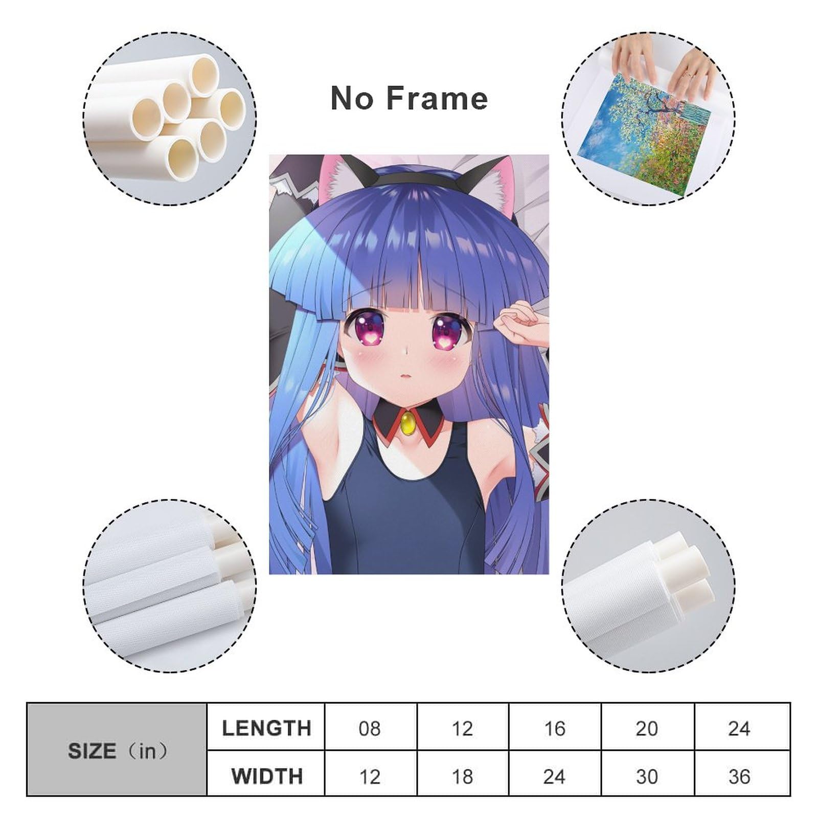 Amazon.co.jp: 絵画 壁掛け 古手梨花 ひぐらしのなく頃に インテリア