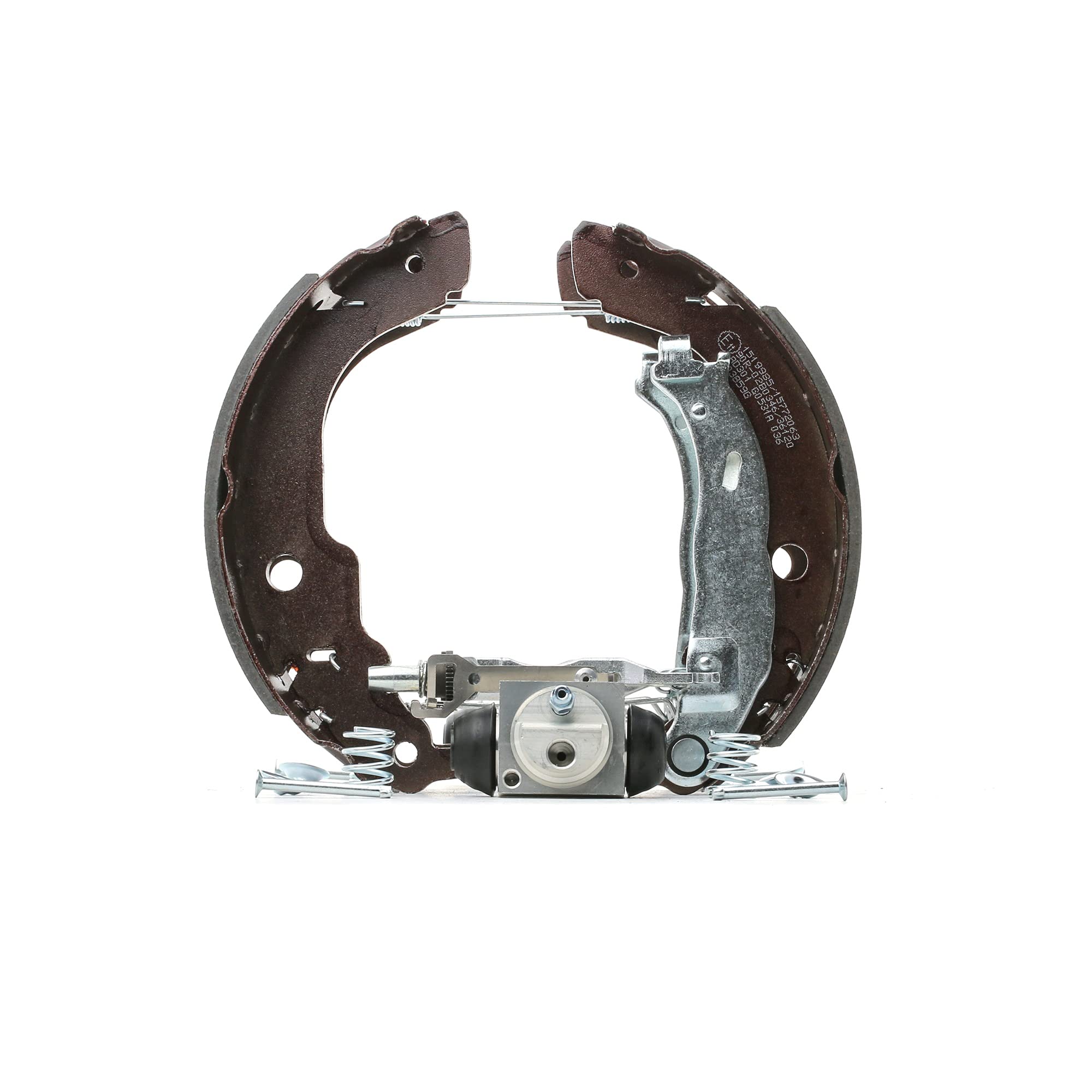 RIDEX 3859B0022 Bremsenset Trommelbremse Bremsbacken Satz mit Radbremszylinder mit Hebel Hinten