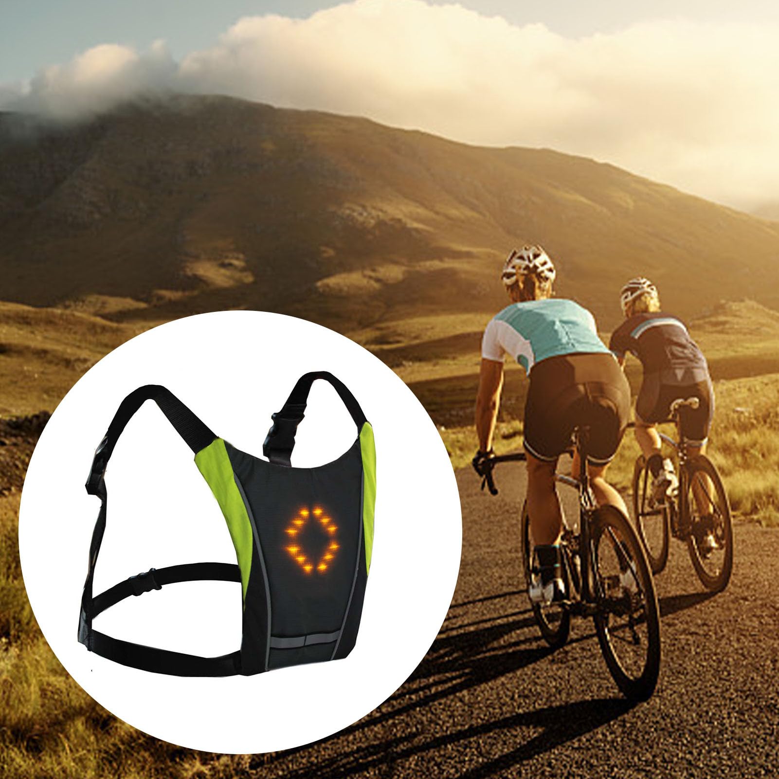 Beleuchtete Laufweste - Leichte Laufweste - Usb Bike