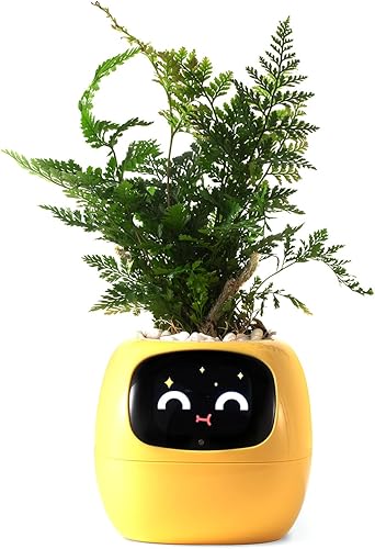 Miniatura 1 de PLANTSIO Orientación de maceta inteligente para mascotas sobre el cuidado de las plantas con emojis, adorable compañero de plantas con rica