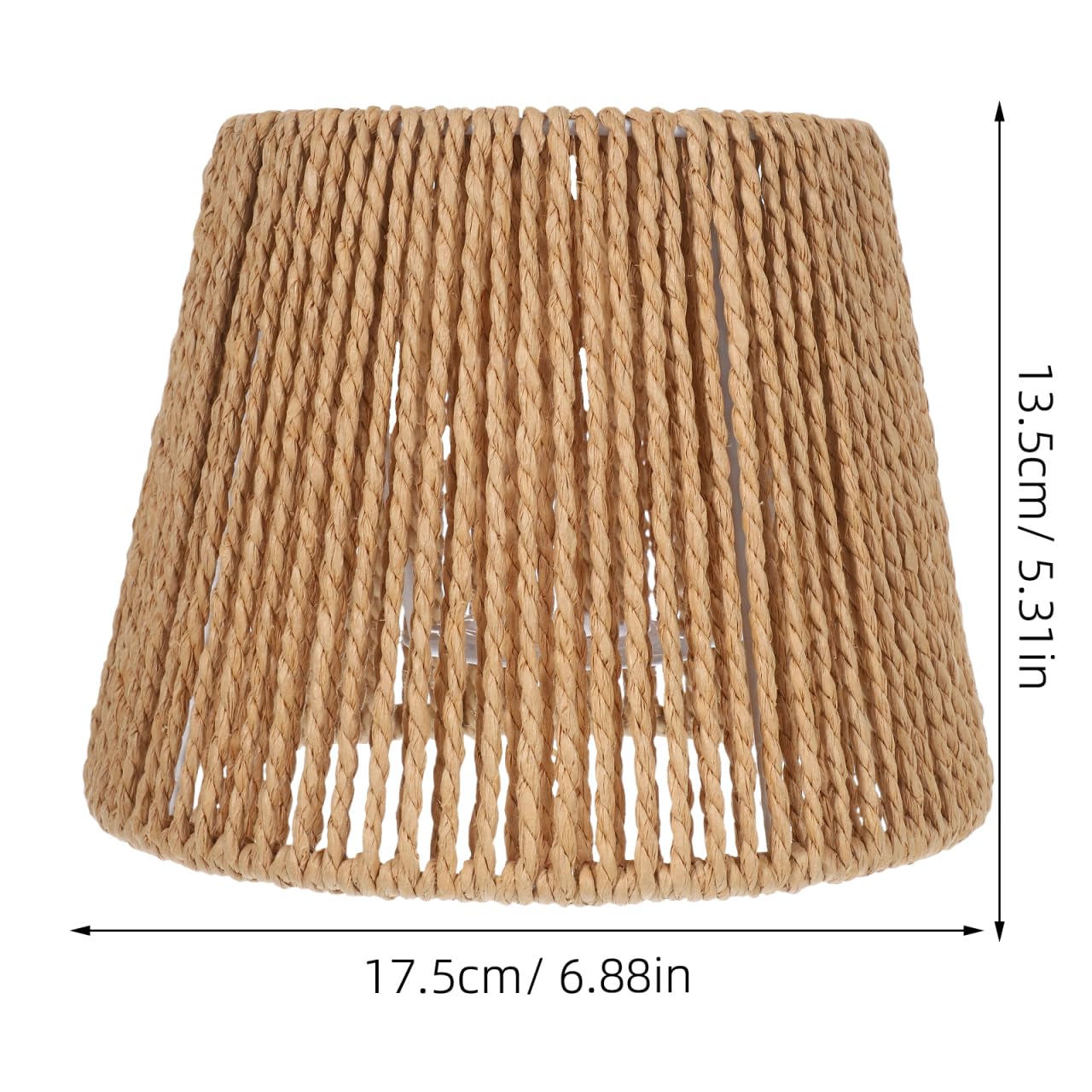 HOLIDYOYO Rope Lampshade Woven Paper String Ceiling Light Shade 5 Inch Pendant Lamp Cover for Dining Room Living Room Office Indoor Lighting - Image 3