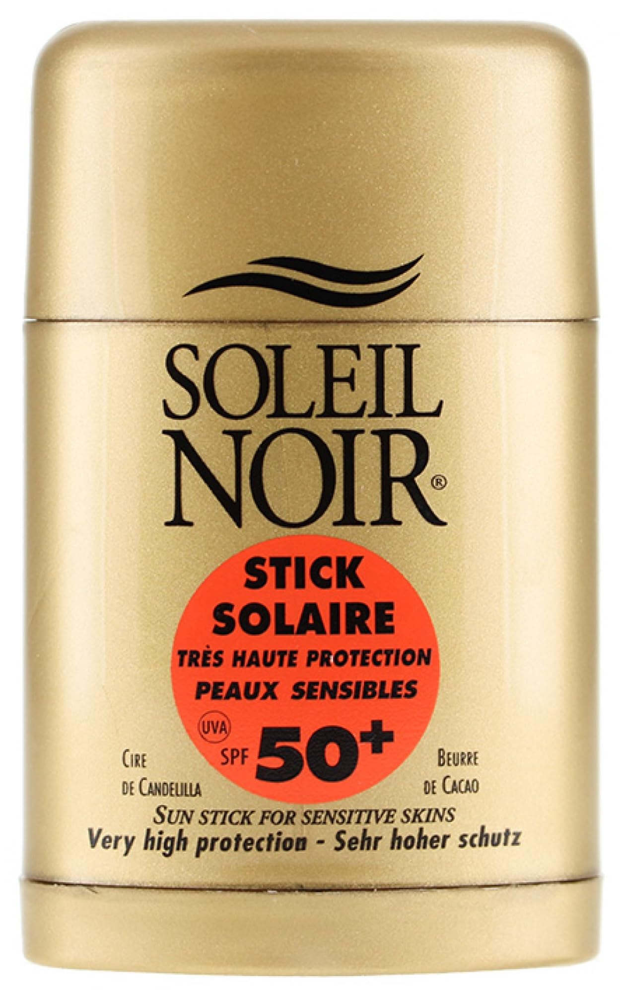 Soleil Noir - Sun Stick for Sensitive Skin - SPF 50+, Very High Sun Protection - Nourishes, Moisturizes, Protects Face and Body - Made in France - 10g