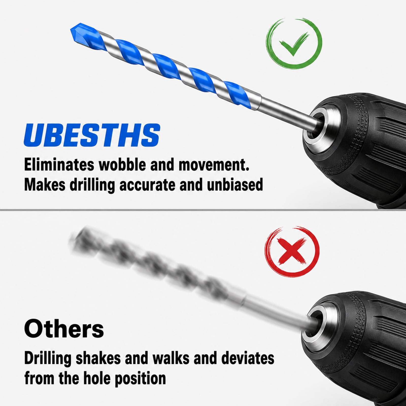 Concrete Drill Bit Set - 7 Piece Masonry Bits -5 Concrete Drill Bit Set - 7 Piece Masonry Bits -5