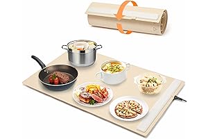 Electric Silicone Heating Tray | Hassle-Free Roll-Up Food Warmer