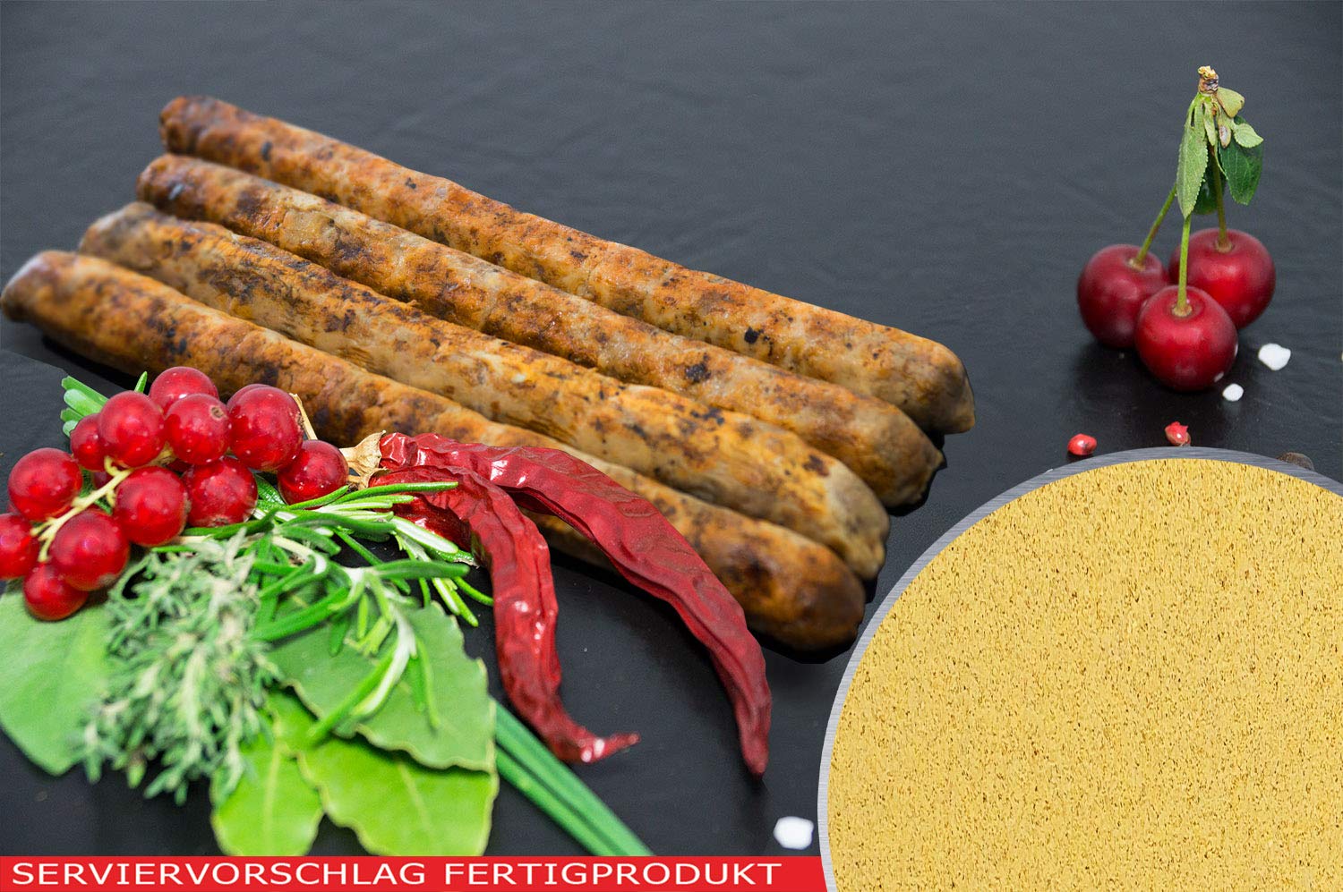 Coburger Bratwurstgewürz, Original Coburger Bratwurst - Gewürz - Zubereitung. 3 XL - Beutel je 1500g. (4,5KG)
