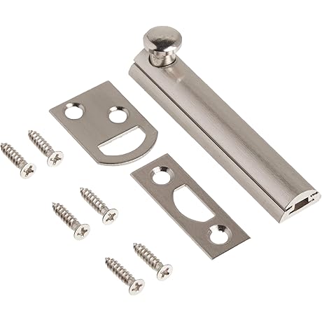 Hickory Hardware Security - Slide Bolt Door Locks (2-Pack)
