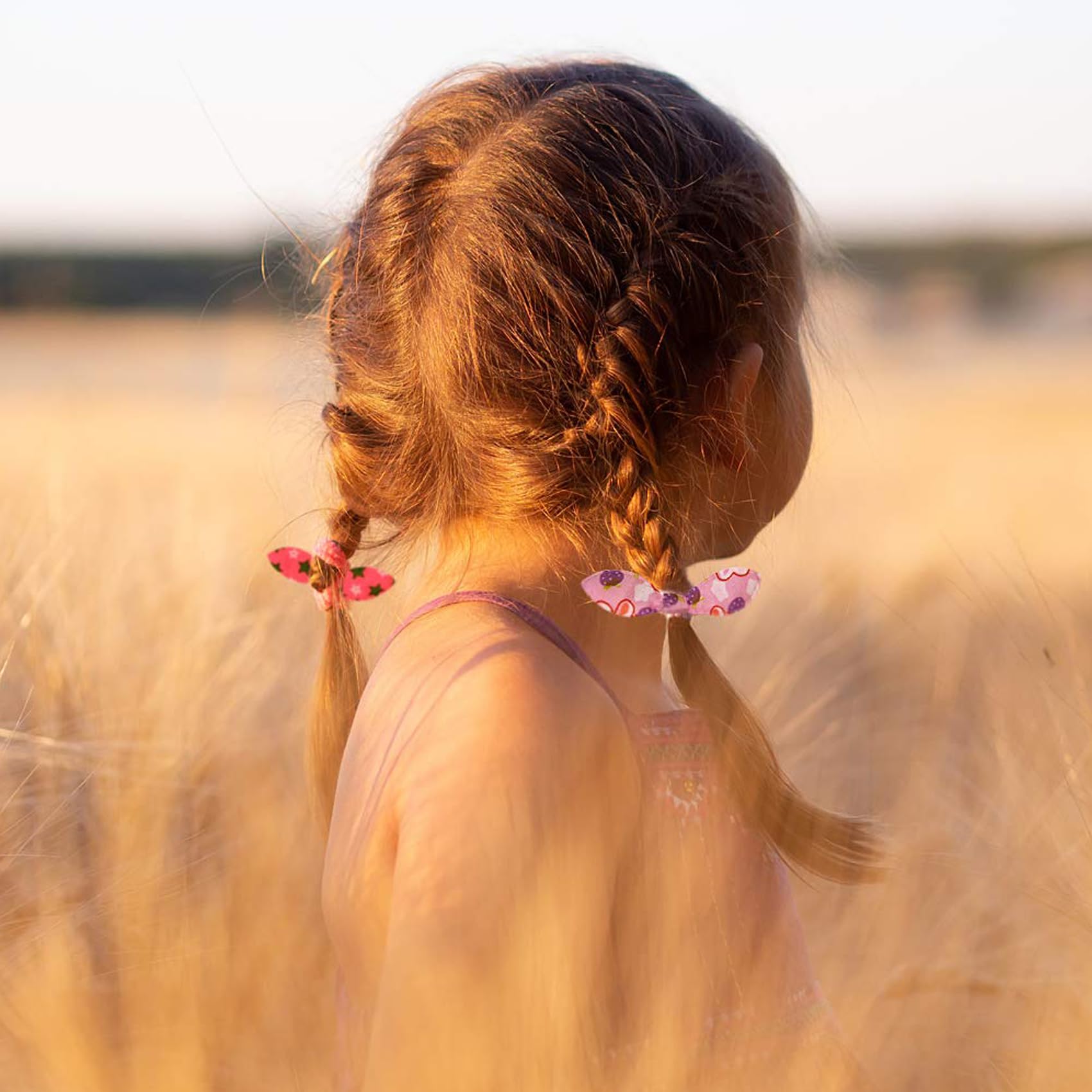 Bandes élastiques pour cheveux, 100 pièces, élastiques pour enfants, oreilles de lapin, bande de cheveux, queue de cheval pour filles et femmes (multicolores)
