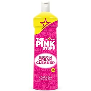 Stardrops The Pink Stuff Miracle Cream Cleaner Multi-Purpose Liquid Cleaner for Kitchens Bathrooms More Removes Grease Grime Limescale