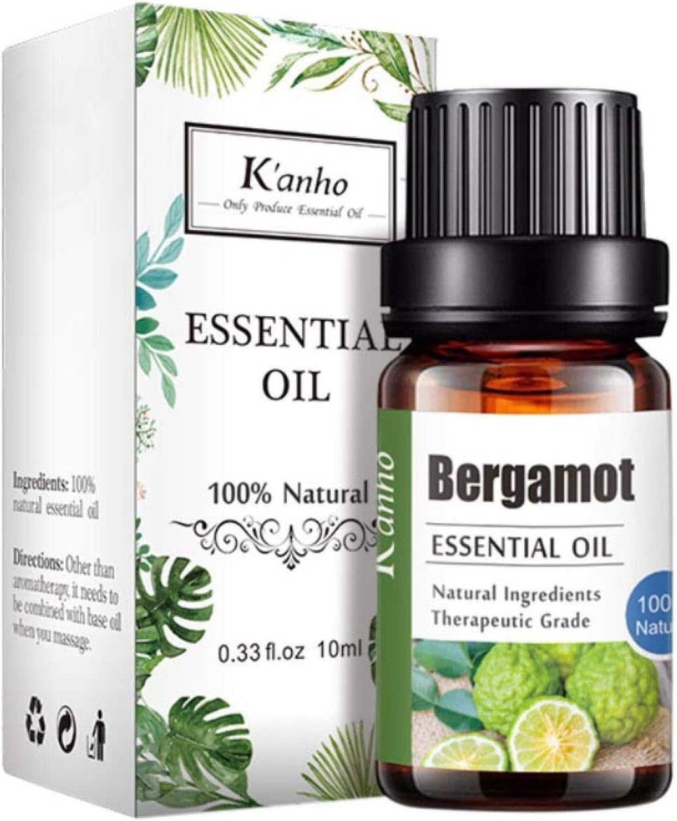 Aceites Esenciales para Humidificador, Difusor Humidificador Aceites Esenciales Aromaterapia Naturales, Regalo de Aceites de Aromaterapia (Bergamota)